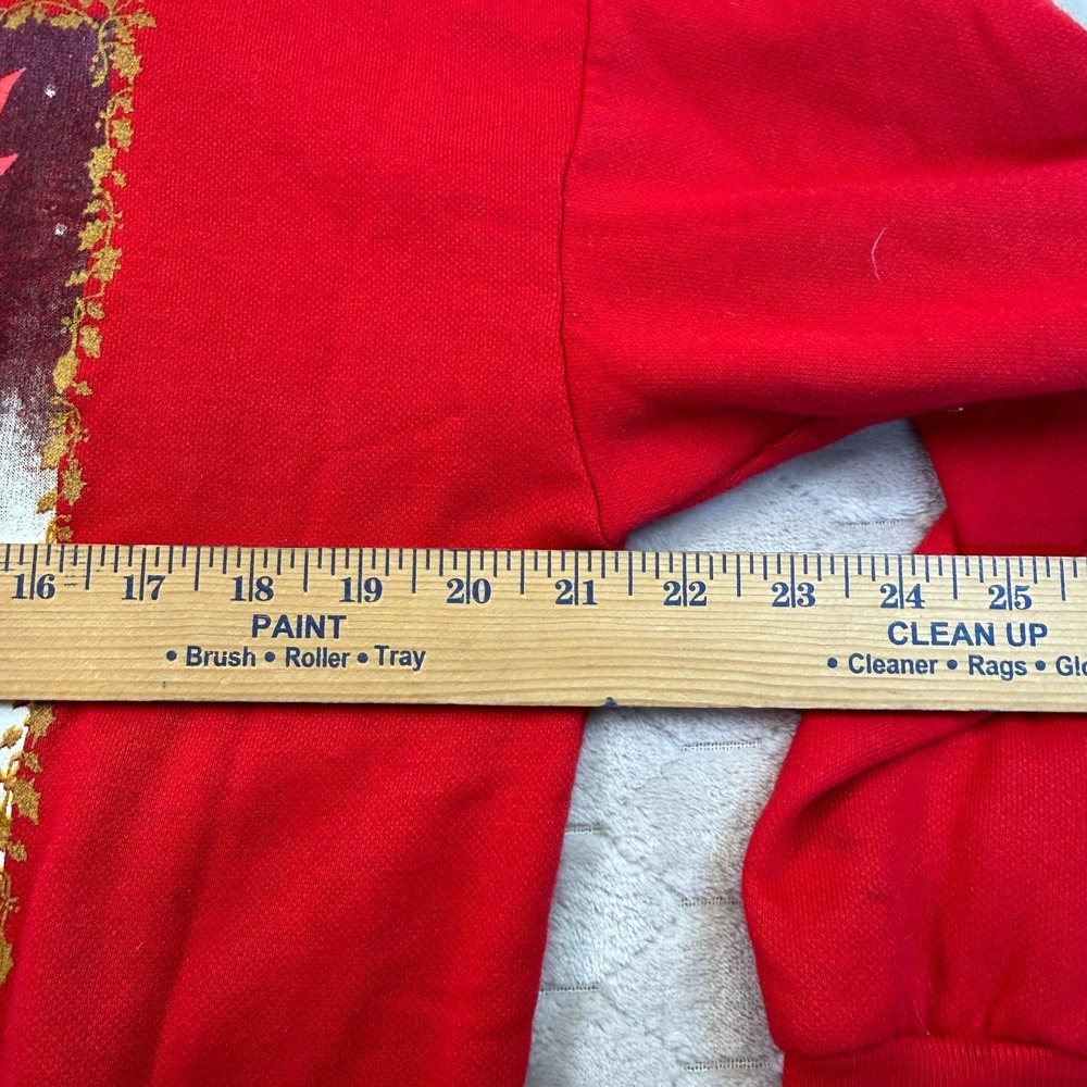 VTG Grannycore Christmas Noel Crewneck Sweatshirt Nutcracker Brand Sz‎ Small - Picture 5 of 8